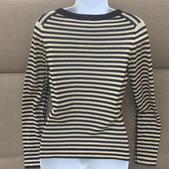 ESCADA Silk/Cashmere Striped Cardigan - Picture 3 of 10